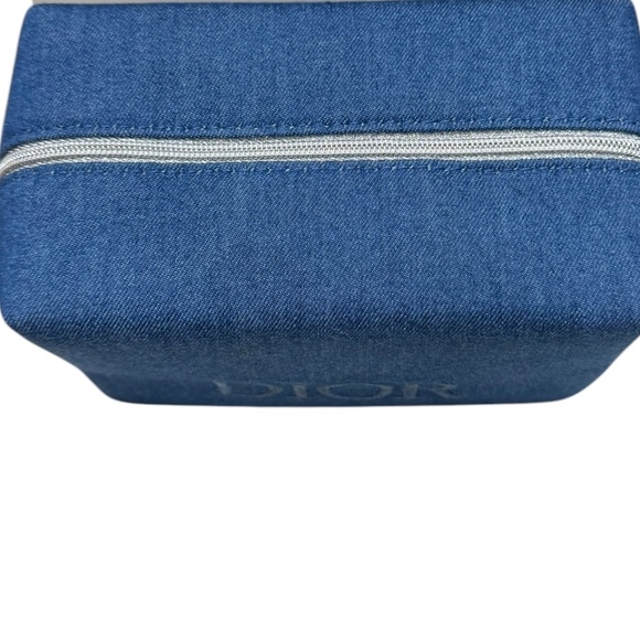 DIOR Limited Edition 2024 Beauty Denim Cosmetic Pouch Bag w/ Box + Tissue Paper - Picture 8 of 9